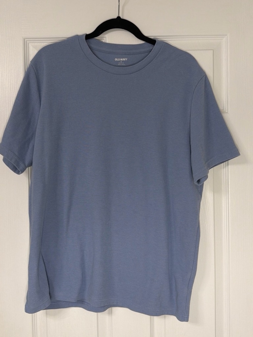 Old Navy Men’s Dusty Blue waffle knit  Short-Sleeve Crewneck Tee